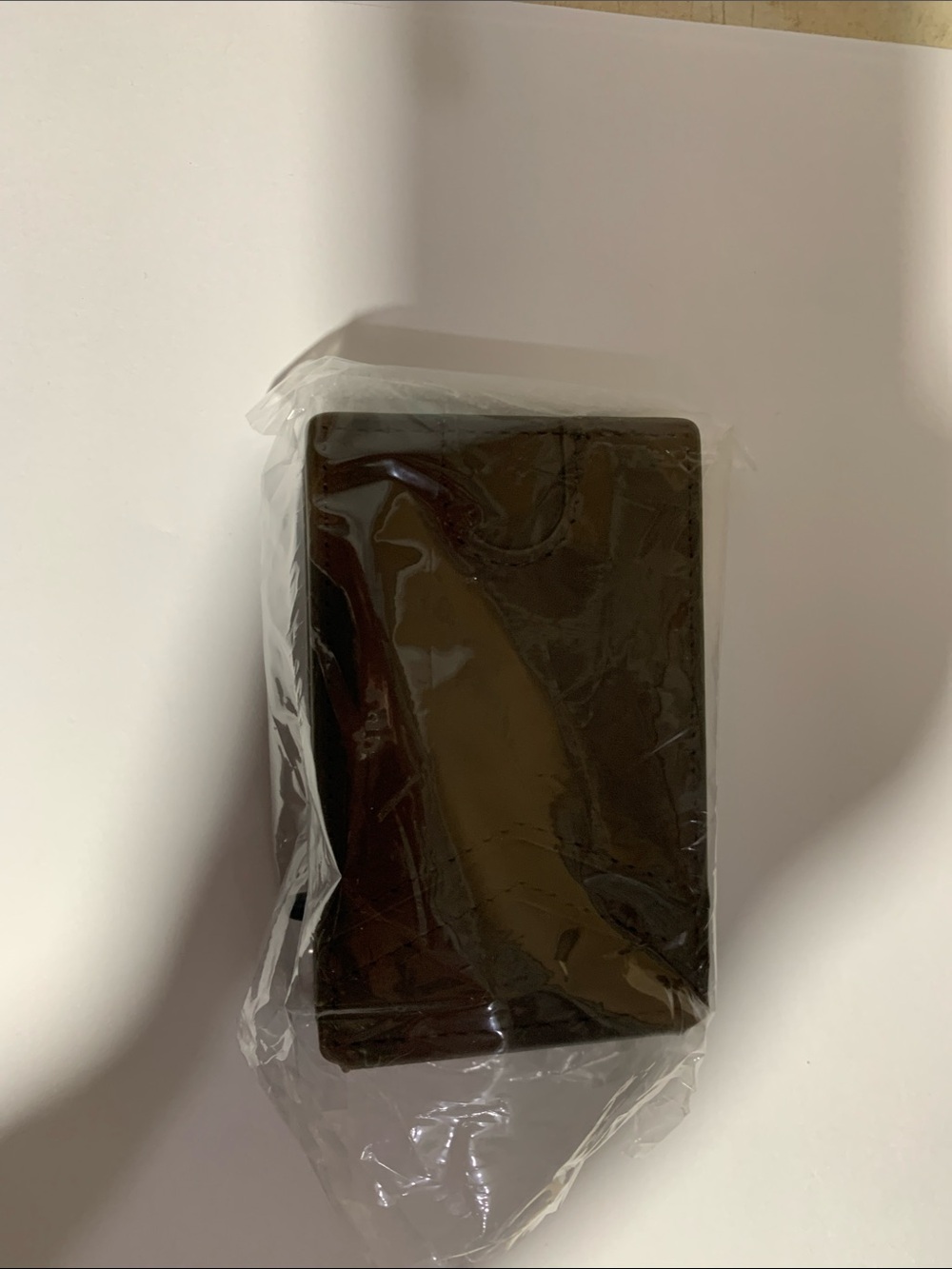 Compact Dark Brown Leather Wallet